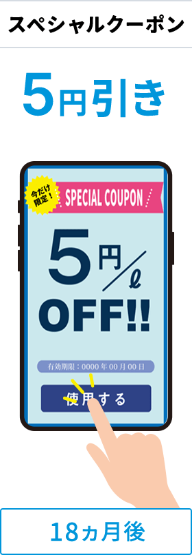 18ヶ月後スペシャルクーポン